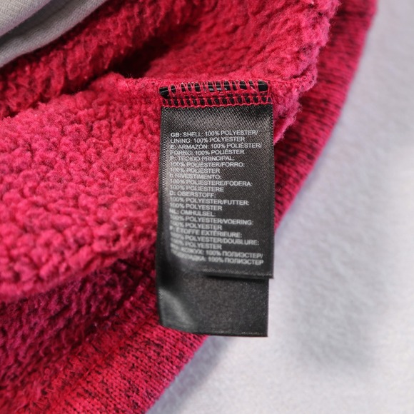 THE NORTH FACE Women's Size S Heather Pink Full Zip Maggie Sweater Fleece Jacket - Picture 5 of 7